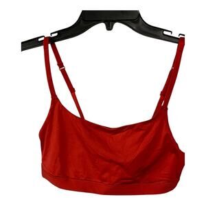 Gap Body Women's XS Basic Bralette Red Orange Unpadded Sleep Lounge Casual NWT
